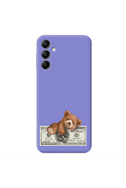Other Samsung A24 Money Style Purple Colored Silicone TPU Θήκη