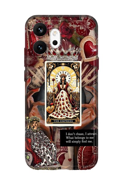 FLAMENKO حافظة هاتف شفافة متوافقة مع Honor 600 من Empress Queen Tarot