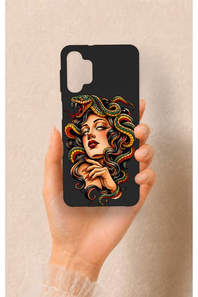 Vip Case Samsung A32 Compatible Medusa Patterned Silicone Case