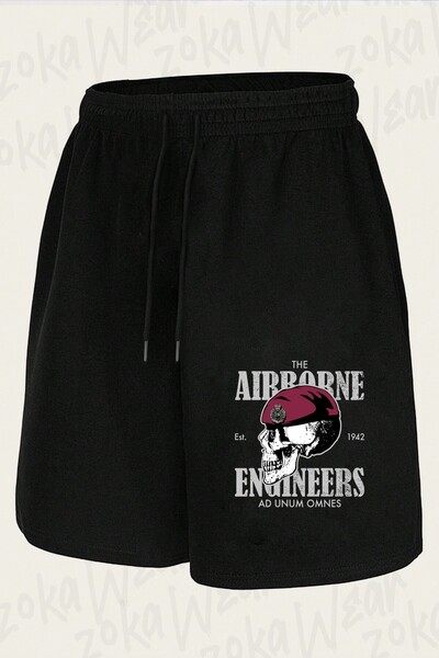 ZOKAWEAR شورت مطبوع بتصميم هندسي للجنسين من Airborne Engineers