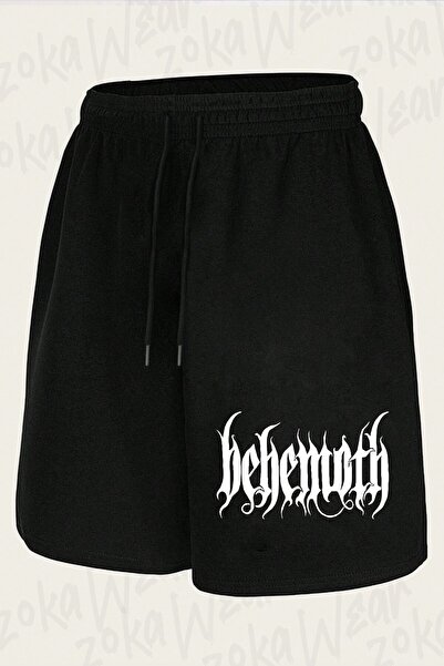 ZOKAWEAR Unisex šorts sa dizajnom logotipa Behemoth