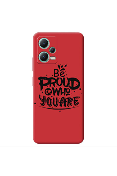 Other Xiaomi Redmi Note 12 Pro 5G Be proud of who you are Red Colored Silicon...