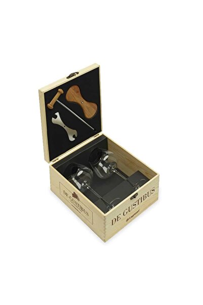 LEGNOART Set de 2 pahare de vin cu suport, - Degustibus