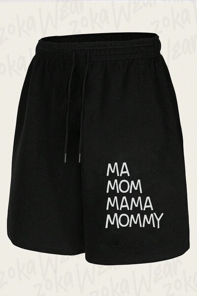 ZOKAWEAR Unisex σορτς με στάμπα Ma Mom Mama Design
