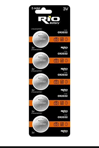 Venenon 5 Adet CR2032 Lityum Büyük Düğme Pil 3 Volt BİOS Tartı Kumanda Sensör...