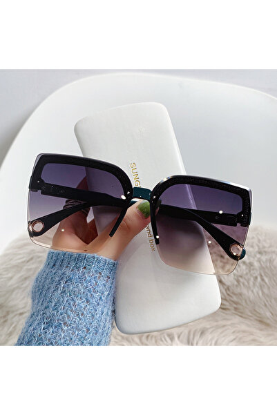 Choice1 as pictture shows green-gradient grey KAMMPT Oversized Sunglasses Man...