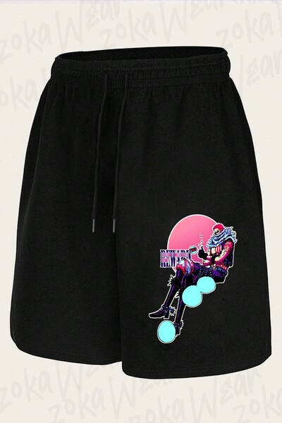 ZOKAWEAR Unisex Katakuri Manga Colored Design Printed Shorts