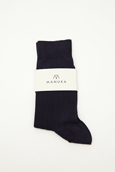 Manuka Classic Corduroy Socks Navy Blue