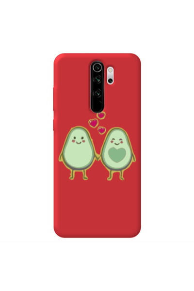 Other Xiaomi Redmi Note 8 Pro Avocados Red Colored Silicone TPU Θήκη