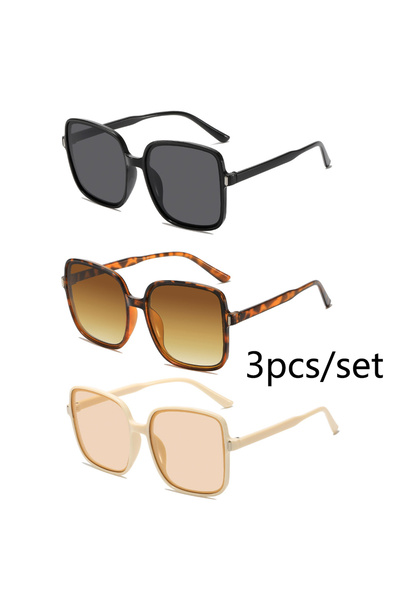 Choice4 MULTI set 137 New Oversized Rectangle Sunglasses Women's Fashion Squa...