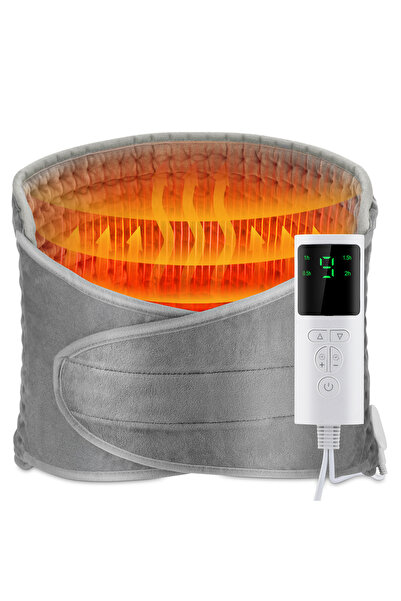 Choice EU Plug(220V-240V) grey Back Heating Support Belt Electric Waist Brace...