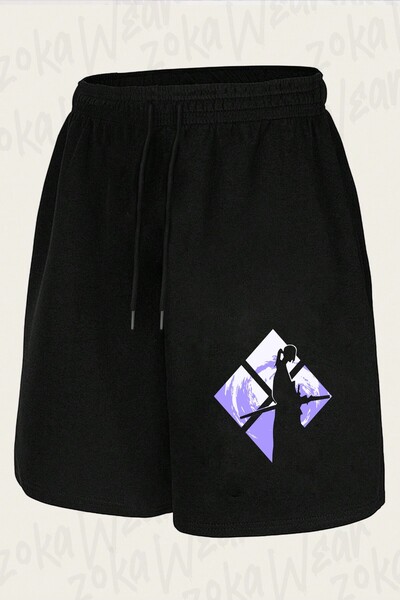 ZOKAWEAR Unisex Samurai Champloo Jin Design Printed Shorts