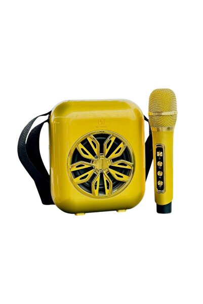 Tradesor Ασύρματο ηχείο Bluetooth με μικρόφωνο Karaoke - YS-A20 - 887103 - Gold