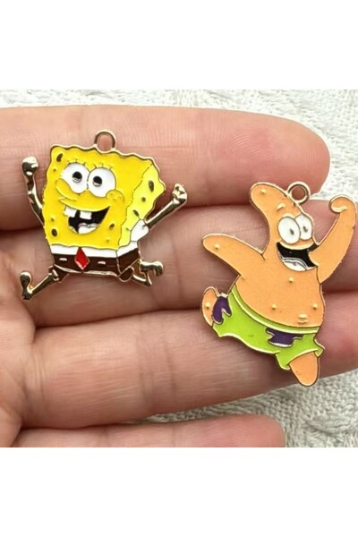 Choice Light Yellow Gold Color 10PCS Cartoon Anime Animal Alloy Enamel Pendan...