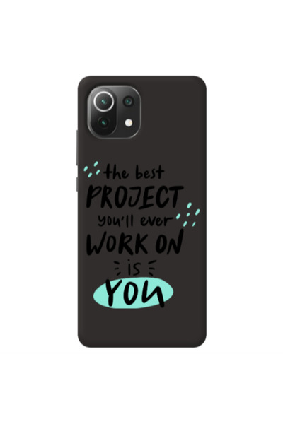 Other Xiaomi Mi 11 Lite The Best Project Black Colored Silicone TPU Θήκη