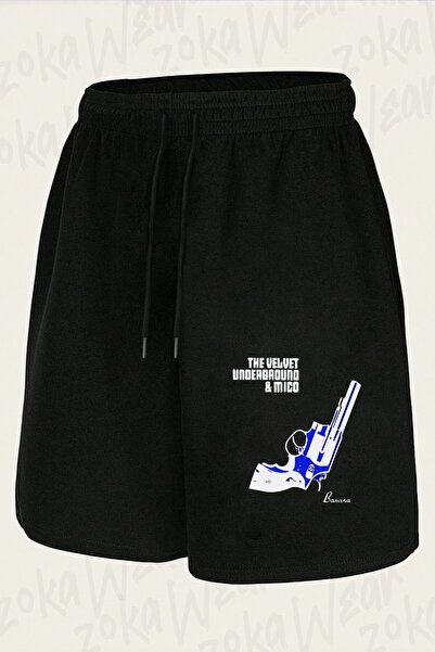 ZOKAWEAR Unisex the Velvet Underground Design Printed Shorts