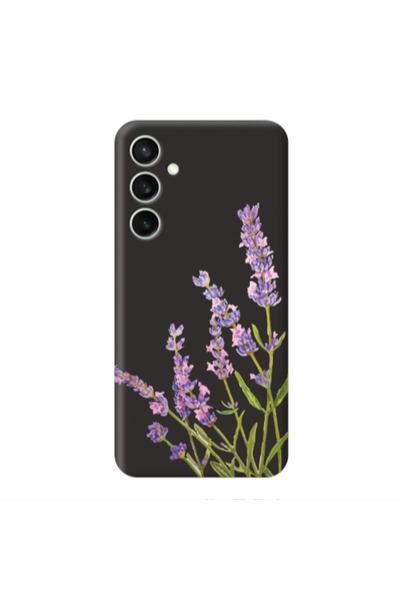 Other Samsung S24 Plus Flowers 8 Black Colored Silicone TPU Θήκη