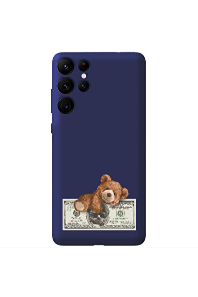 Other Samsung S22 Ultra Money Style Dark blue Colored Silicone TPU Θήκη
