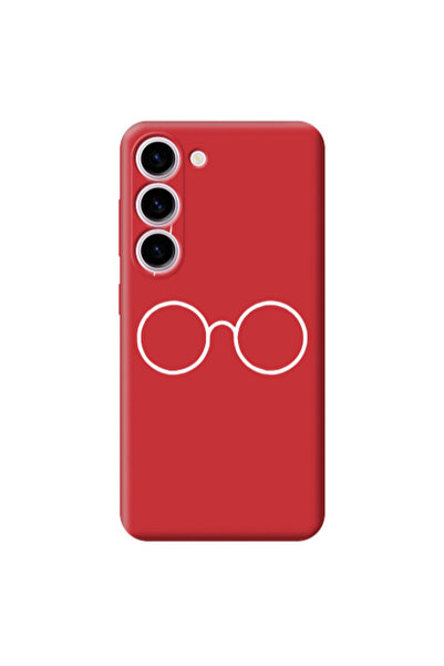 Other Samsung S23 Plus glasses Red Colored Silicone TPU Θήκη