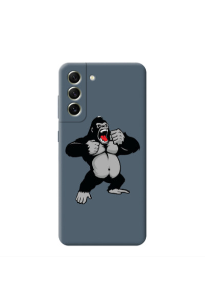 Other Samsung S21 PLUS Angry Gorilla2 Dark Grey Colored Silicone TPU Θήκη