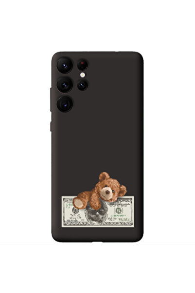 Other Samsung S22 Ultra Money Style Black Colored Silicone TPU Θήκη