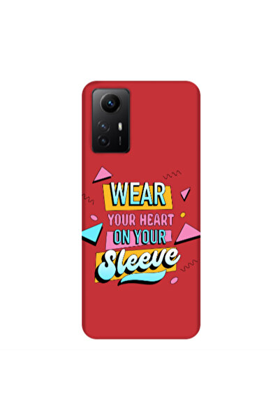 Other Xiaomi Redmi Note 12s Wear Your Heart Red Colored Silicone TPU Θήκη