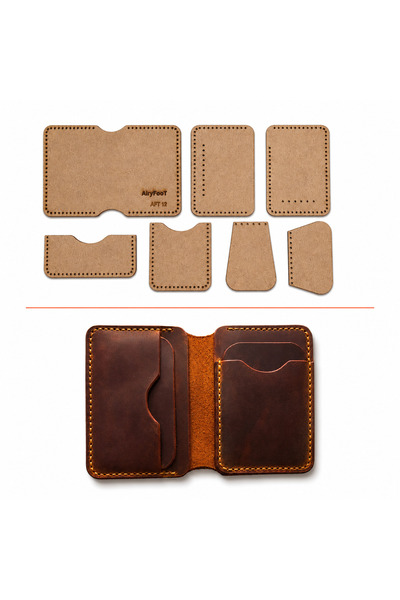 AiryFooT Ai̇ry-Aft12 - Wallet Template with Card Holder Compartment, 7 Piece ...