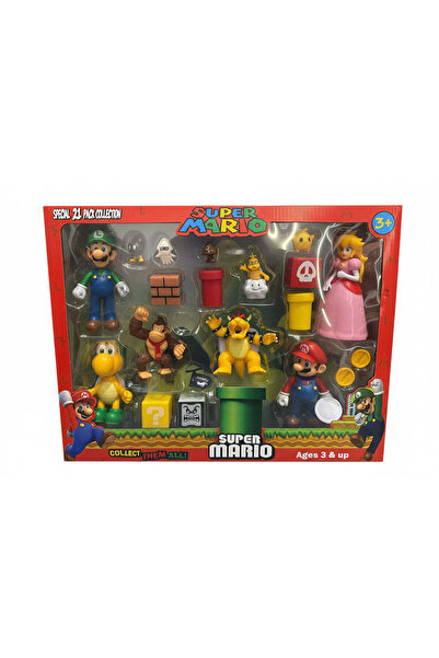 Super mario Action Figure Set 21 Pcs Pack