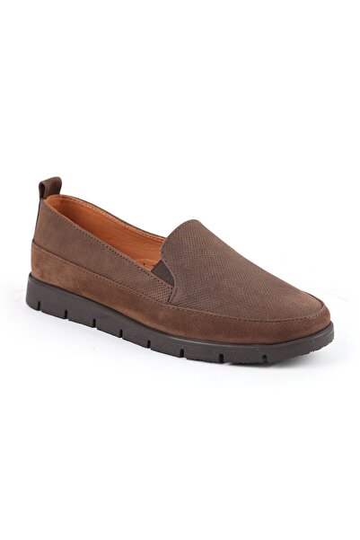 Libero Loafer Shoes Laser Cut Perforated Suede Moccasin Stitched Lightweight ...