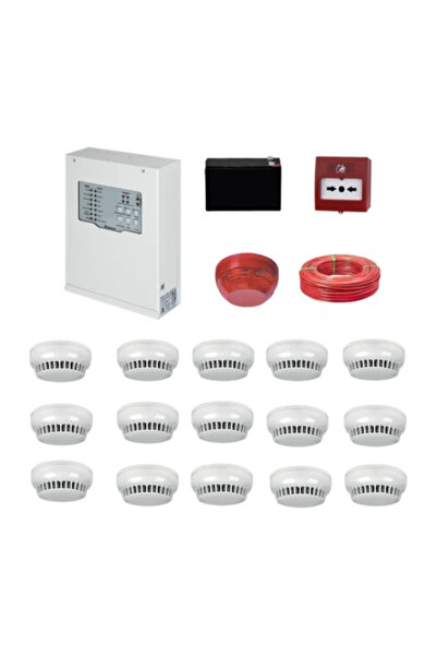 TEKNIM TFP-312315KD Konvansiyonel Sistem Yangın Alarm Seti 15 Li Kablo Dahil