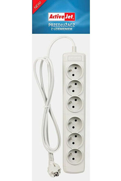 Other Active Jet 6GNU Prelungitor cu 6 Prize cu Cablu de 3m Gri Cod: 6GNU - 3...