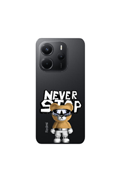 Other Xiaomi Redmi Note 14 Never stop Transparent Silicone TPU Θήκη