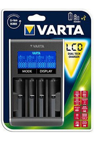 Varta Διπλός Φορτιστής Τεχνολογίας  "Dual Tech " για 4 Μπαταρίες Li-ion/Ni-MH...