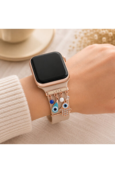 Anadolu Aksesuar Apple Watch Uyumlu Akıllı Saat Kordon Süsü Charm Kayış Akses...