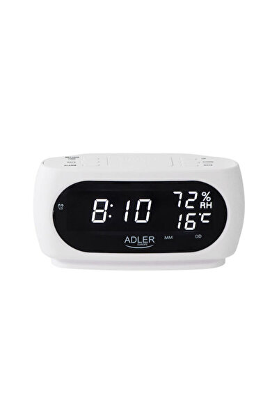 adler Επιτραπέζιο Ψηφιακό Ρολόι με Ξυπνητήρι AD 1186 W