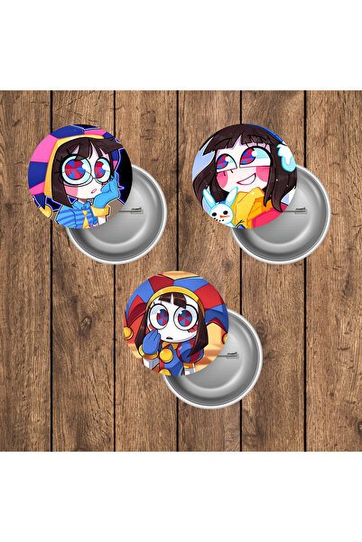 mertfigur The Amazing Digital Circus Anime Buton Rozet Seti (44 mm)