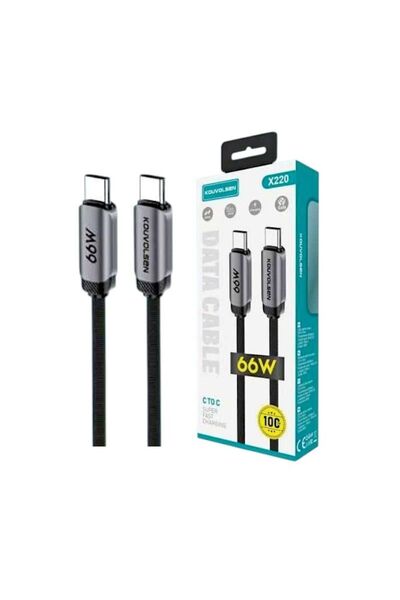 Tradesor Καλώδιο φόρτισης & data - USB Type-C σε Type-C - Fast Charge - X220 ...
