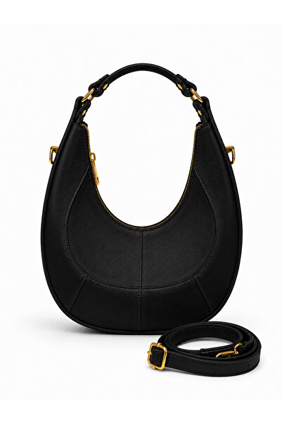 fular & bags Women's Zippered Long Strap Handle Detailed Shoulder and Shoulde...