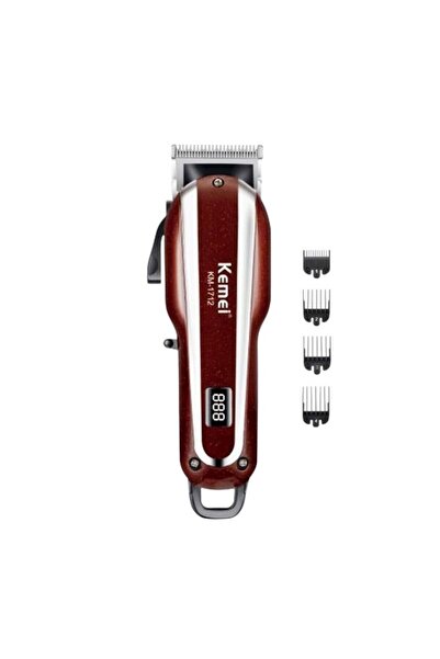 Kemei Κουρευτική μηχανή - KM-1712 - - Red