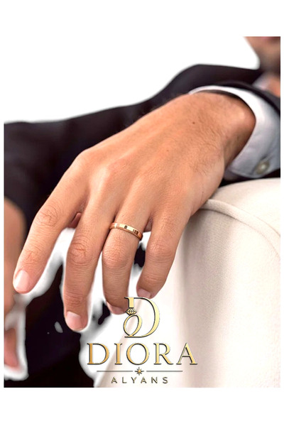 DİORA ALYANS İÇİ DOLU 4 MM 925 AYAR GÜMÜŞ ALYANS KARARMAMASI İÇİN GÜMÜŞ ÜZERİ...