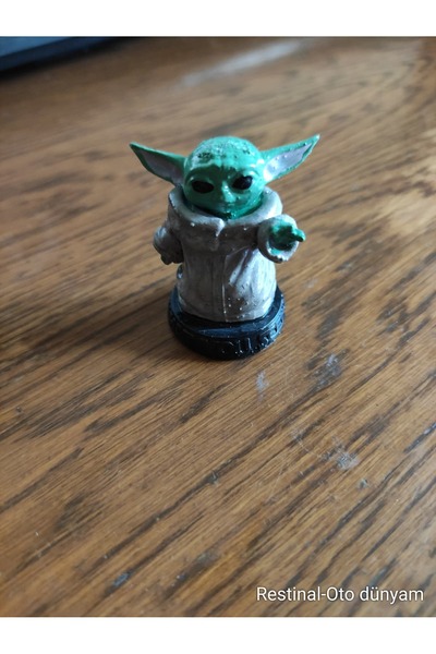restinal Baby Yoda Figure Decorative Desktop Figurine Special Painting Collec...