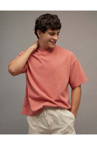 AMERICAN EAGLE تي شيرت AE ذو نسيج مريح وملمس خاص