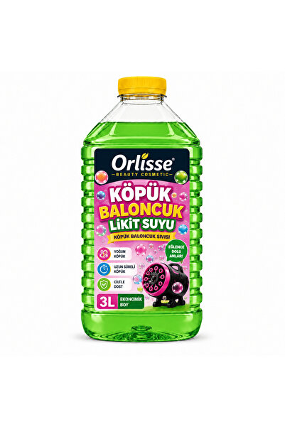 orlisse beauty cosmetic Köpük Baloncuk Likit Suyu 3 Litre | Yoğun Köpük Balon...