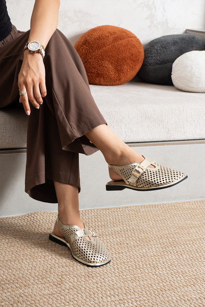 dericia shoes حذاء ميرادور نسائي من الجلد الطبيعي بفتحات يومية للاستخدام اليومي