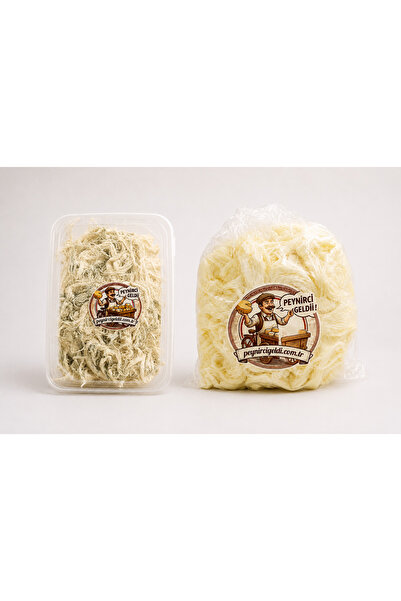PeynirciGeldii Kars Çeçil Peyniri Paketi (Göğermiş ve Yağsız Çeçil) 1 KG