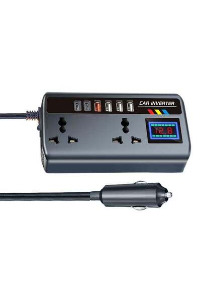 UBEDGE Car Power Inverter Multi-Function 12V DC to 220V AC – Portable Car Cha...