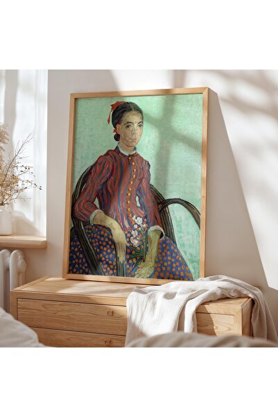 Pegziz Pictură La Mousmé de Vincent van Gogh |   Poster cu portret feminin în...