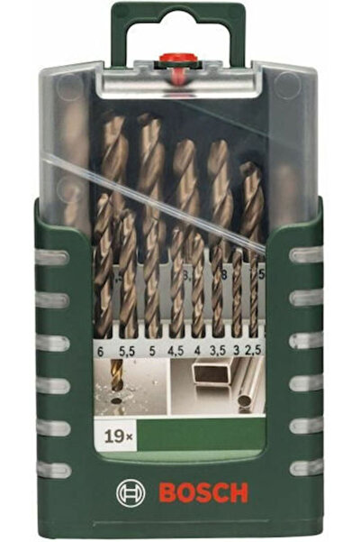 Bosch Set spiralat de 19 burghie diamantate cu cobalt, cu coadă cilindrică, p...