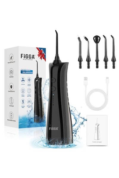 figga Irigator Bucal FiGGA® ORAL F-202N, Dus bucal portabil, Reincarcabil USB...
