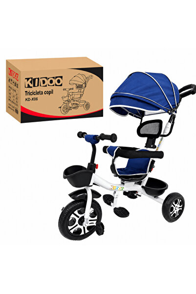 kidoo Tricicletă Evolutivă Kiddo KD-X06, Poziție de Somn, Copertină UV, Roți ...